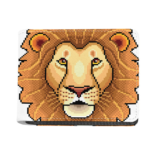 Leo Pixel Print Bifold Wallet