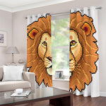 Leo Pixel Print Blackout Grommet Curtains