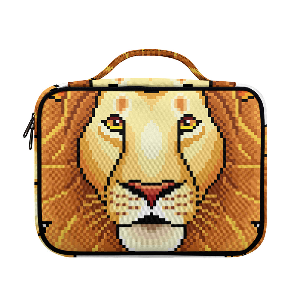 Leo Pixel Print Briefcase Bible Bag