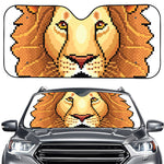 Leo Pixel Print Car Windshield Sun Shade