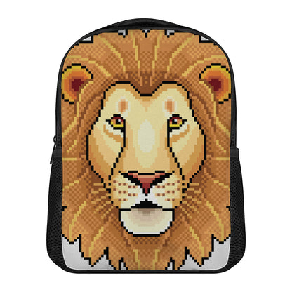 Leo Pixel Print Casual Backpack