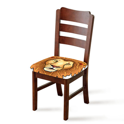 Leo Pixel Print Chair Cushion Cover