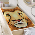 Leo Pixel Print Changing Pad Cover