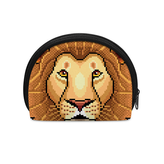 Leo Pixel Print Coin Purse