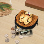 Leo Pixel Print Coin Purse