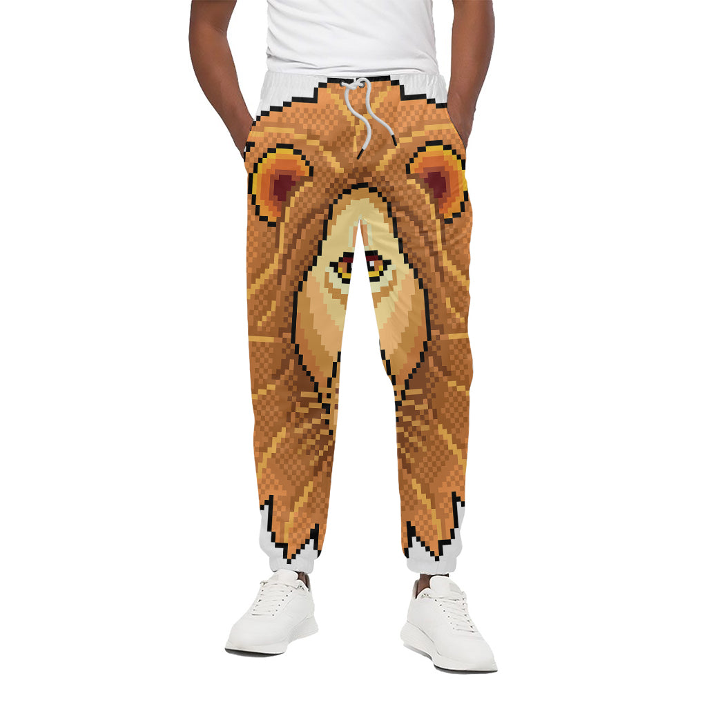 Leo Pixel Print Cotton Pants
