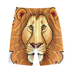 Leo Pixel Print Cotton Shorts