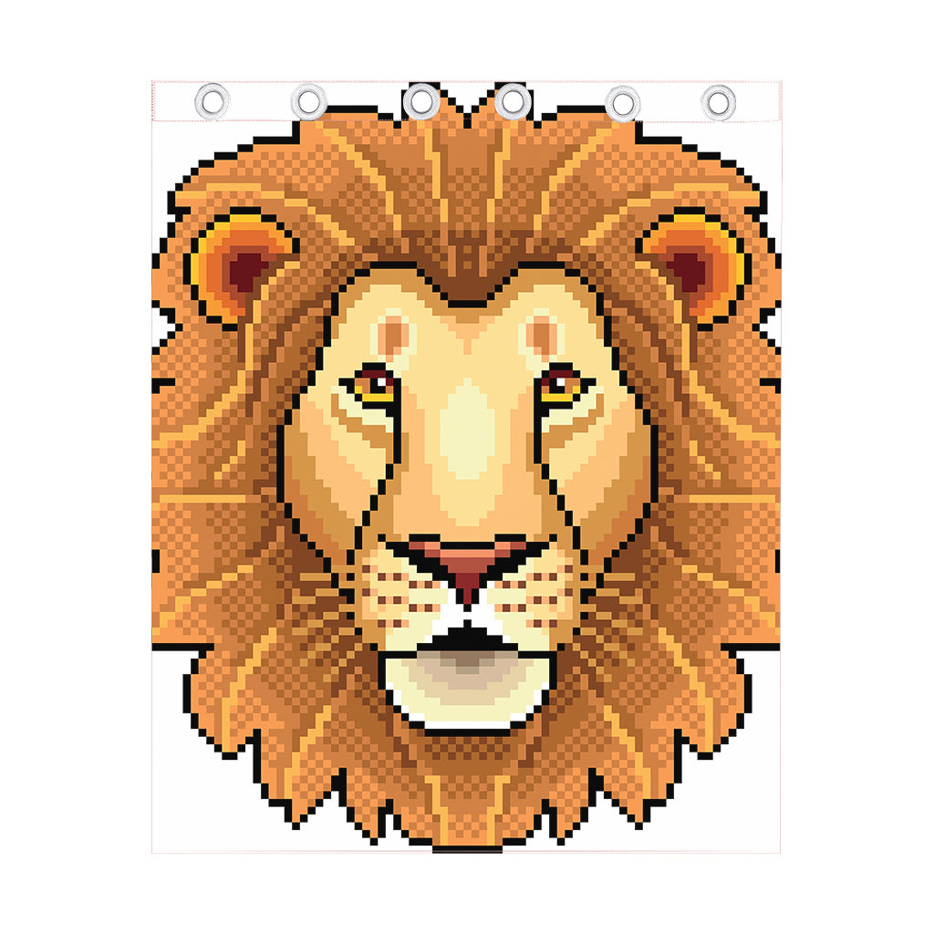 Leo Pixel Print Curtain