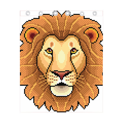 Leo Pixel Print Curtain