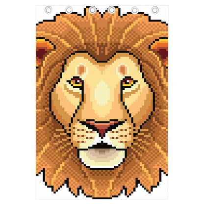 Leo Pixel Print Curtain