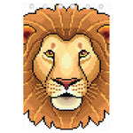 Leo Pixel Print Curtain