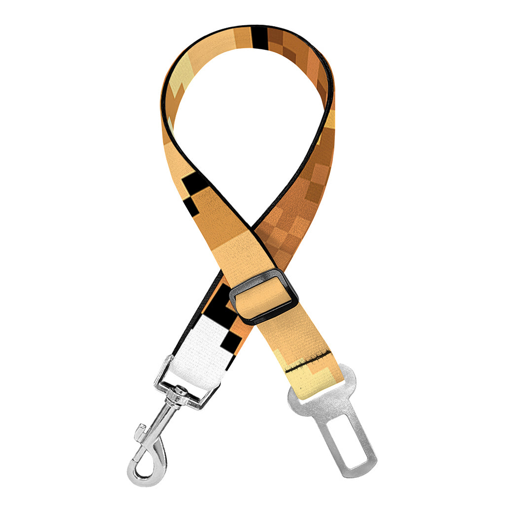 Leo Pixel Print Dog Seat Belt