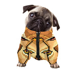 Leo Pixel Print Dog Zip Up Jacket
