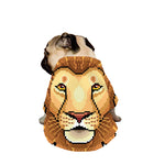 Leo Pixel Print Dog Zip Up Jacket