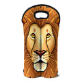 Leo Pixel Print Double Neoprene Wine Tote