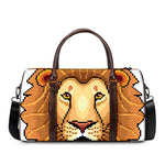Leo Pixel Print Duffle Bag