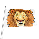 Leo Pixel Print Flag