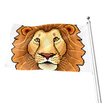 Leo Pixel Print Flag