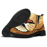 Leo Pixel Print Flat Ankle Boots