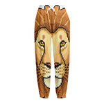 Leo Pixel Print Fleece Lined Knit Pants