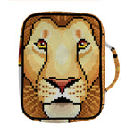 Leo Pixel Print Front Pocket Bible Bag