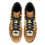 Leo Pixel Print High Top Leather Sneakers