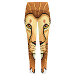 Leo Pixel Print High-Waisted Pocket Leggings