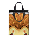 Leo Pixel Print Insulated Lunch Tote