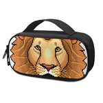 Leo Pixel Print Insulin Cooler Travel Case