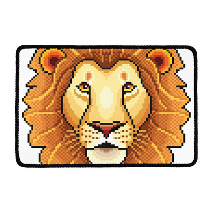Leo Pixel Print Kitchen Mat