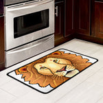Leo Pixel Print Kitchen Mat