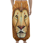 Leo Pixel Print Lantern Pants