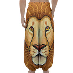 Leo Pixel Print Lantern Pants