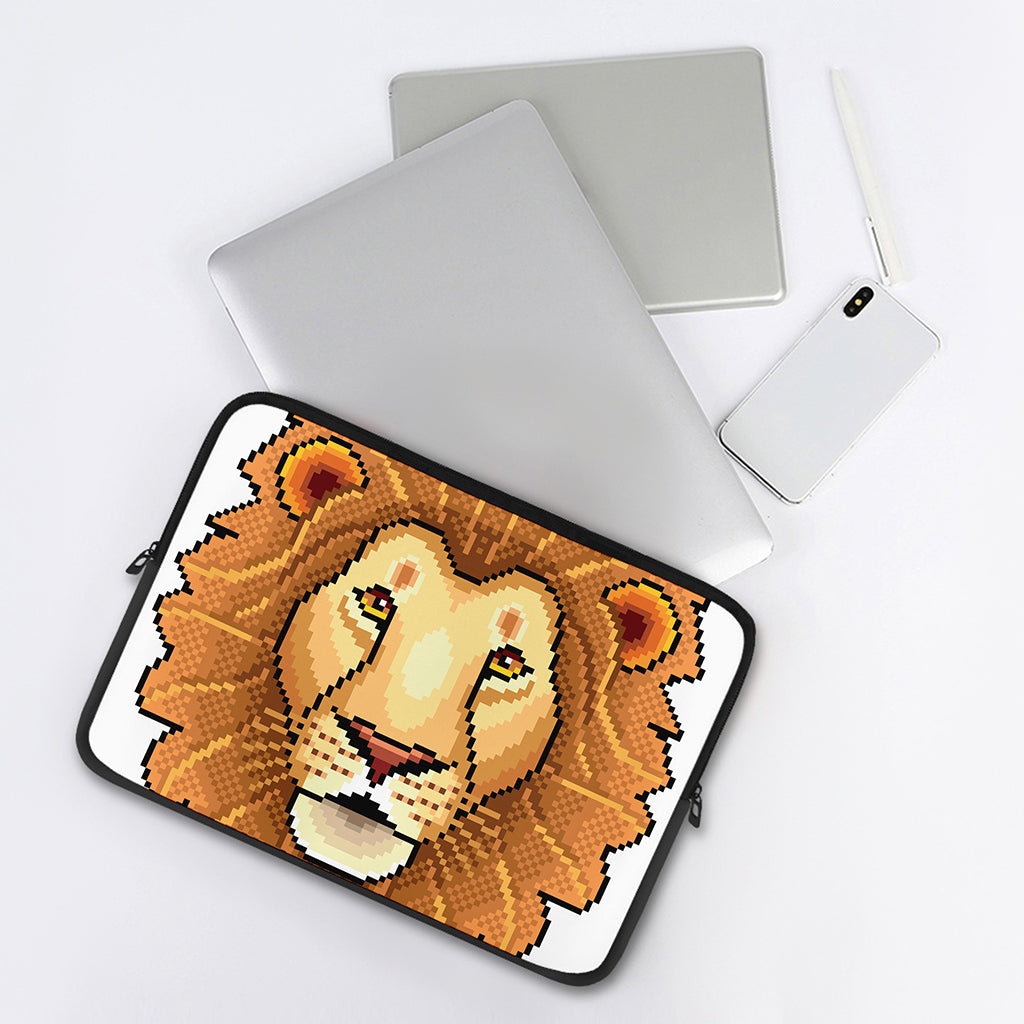 Leo Pixel Print Laptop Sleeve