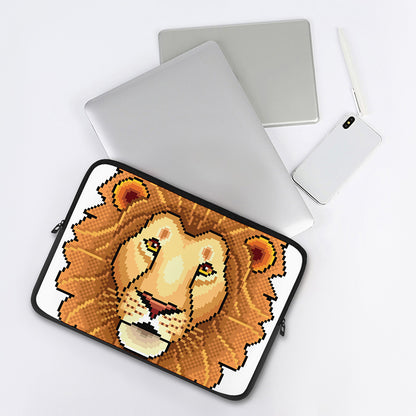 Leo Pixel Print Laptop Sleeve