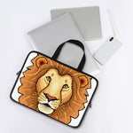 Leo Pixel Print Laptop Sleeve With Handle