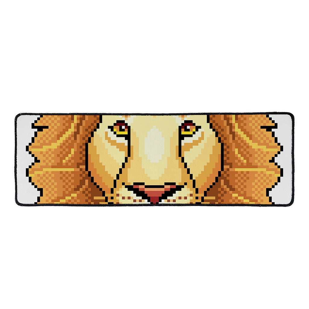 Leo Pixel Print Long Kitchen Mat