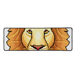 Leo Pixel Print Long Kitchen Mat