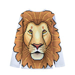 Leo Pixel Print Long Sleeve Short Coat