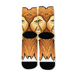 Leo Pixel Print Long Socks