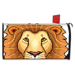 Leo Pixel Print Mailbox Cover