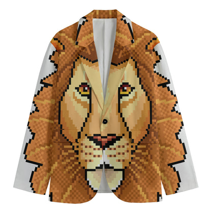 Leo Pixel Print Men's Blazer