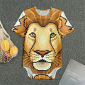 Leo Pixel Print Men's Bodysuit