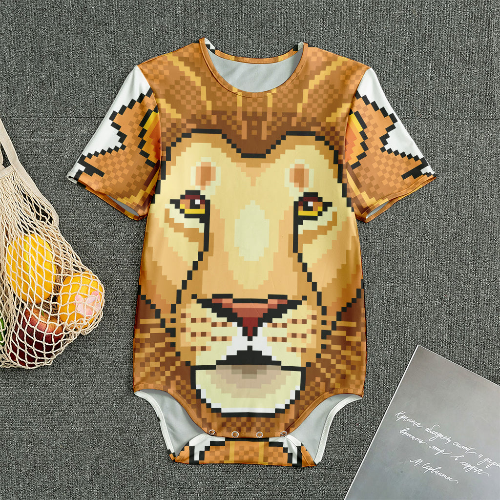 Leo Pixel Print Men's Bodysuit