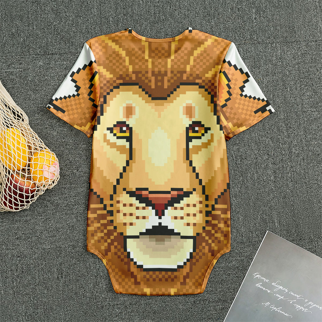 Leo Pixel Print Men's Bodysuit