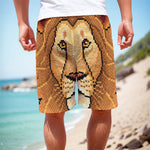 Leo Pixel Print Men's Cargo Shorts