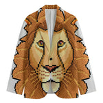 Leo Pixel Print Men's Cotton Blazer