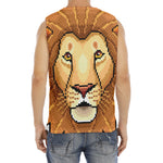Leo Pixel Print Men's Fitness Tank Top