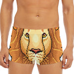 Leo Pixel Print Men's Short Boxer Briefs