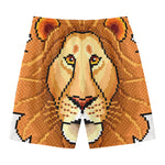 Leo Pixel Print Men's Swim Trunks